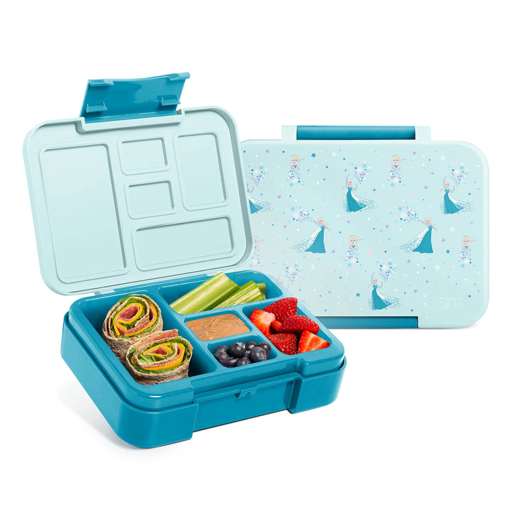 Simple Modern Disney Bento Lunch Box for Kids | BPA Free, Leakproof, Dishwasher Safe | Lunch Container for Girls, Toddlers | Porter Collection | 5 Compartments | Frozen Elsa's Snowflake Disney: Frozen Elsa's Snowflake 30oz Bento Box