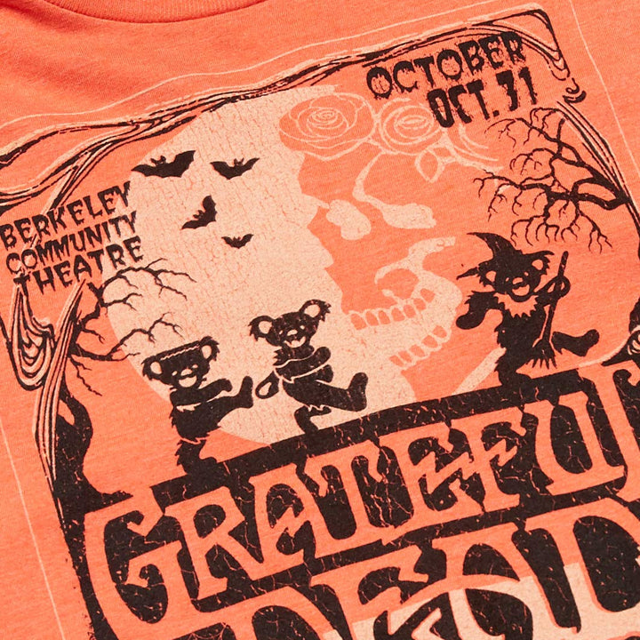 Liquid Blue Unisex-Adult Standard Grateful Dead Berkeley Moon Live Halloween Ss Tee Medium Orange