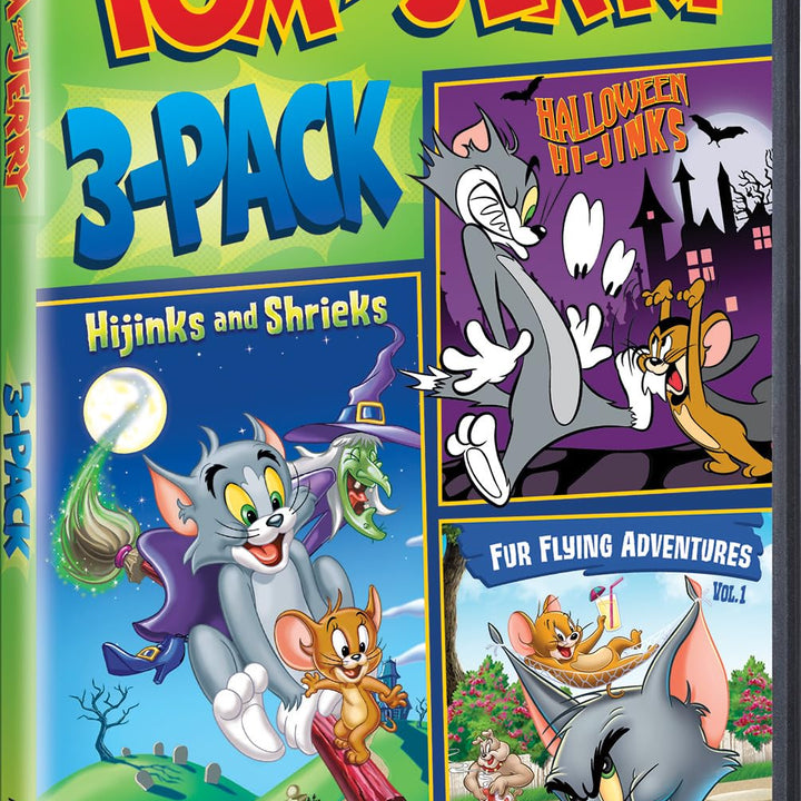 Tom & Jerry 3-Pack (HIJINKS & SHRIEKS/HALLOWEEN HIJENKS/FUR FLYING ADVENTURES) (DVD) DVD, NTSC 
                             
                            August 22, 2023