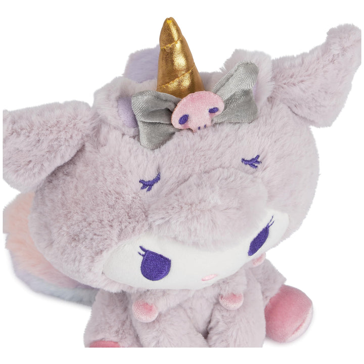 GUND Sanrio Kuromi Unicorn Plush Toy, Premium Stuffed Animal for Ages 1 and Up, Purple, 6” Sanrio Kuromi Unicorn 6"