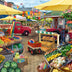 Wonder Forge Farmer's Market Day 1000 Piece Jigsaw Puzzle for Adults | Unique, Perfectly-Fitting Pieces | Fun, Vibrant Imagery |  Exclusive