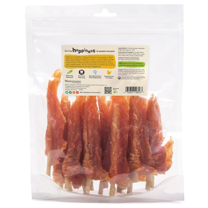 Pet 'n Shape Chik 'n Skewers - Chicken Wrapped Rawhide Chew Dog Treats - 1 Pound 16 Ounce (Pack of 1)