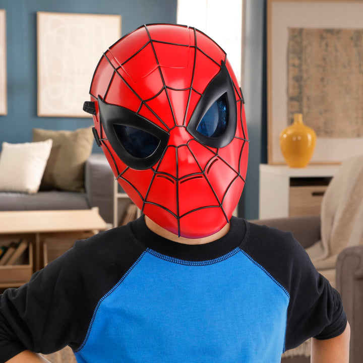 Marvel Spider-Man Glow FX Mask, Light-Up Super Hero Toys, Kids Halloween Costume, Ages 5+