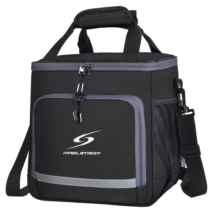 Maelstrom Lunch Box for Men,Insulated Lunch Bag Women/Men,Leakproof Lunch Cooler Bag, Lunch Tote Bag 1.Single Layer - Black 1.Single-Layer (15L/24cans)