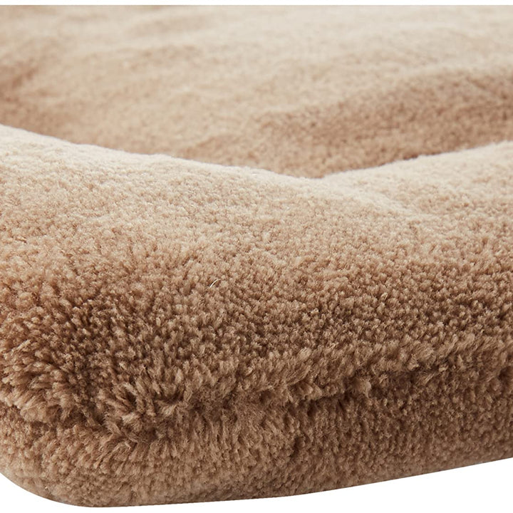 MidWest Homes for Pets Deluxe Micro Terry Pet Bed, Dog Bed & Crate Mat, Taupe, 22-Inch 21.0"L x 12.0"W x 1.2"Th