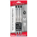 Pentel Glidewrite Signature Ballpoint Pen, (1.0mm) Medium, White Barrel, Black Ink, 3-pk (BX930WBP3A)