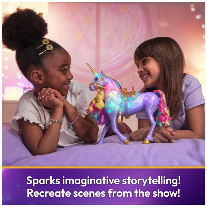 Unicorn Academy, Interactive Rainbow Light-up Wildstar Unicorn Toy with Lights, Sounds & Music, Dolls & Unicorn Toys for Girls Ages 4 and up