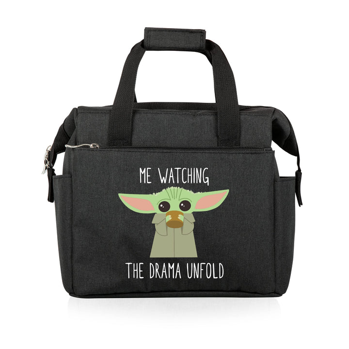 PICNIC TIME Star Wars Mandalorian Mythosaur Skull On The Go Lunch Bag, Soft Cooler Lunch Box, Insulated Lunch Bag, (Heathered Gray) 10 x 6 x 10.5 Star Wars Mandalorian Mythosaur Skull - Heathered Gray