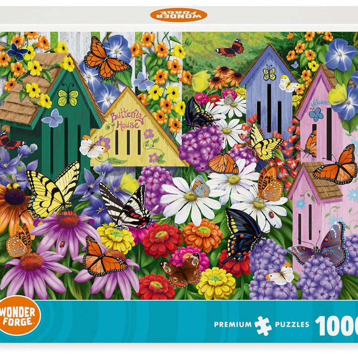 Wonder Forge Garden Neighbors 1000 Piece Jigsaw Puzzle for Adults | Unique, Perfectly-Fitting Pieces | Fun, Vibrant Imagery |  Exclusive