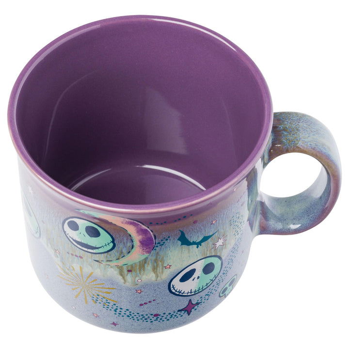 Silver Buffalo Disney Nightmare Before Christmas Mystic Opulence Reactive Glaze Ceramic Camper Mug, 20 Ounces