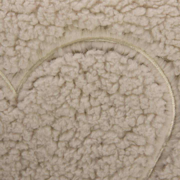 SmartyKat Crinkle Cloud Plush Cat Bed, Machine Washable, Randomly Selected Color - Cream OR Gray, One Size Crinkle Cloud Mat (Randomly Selected Color)