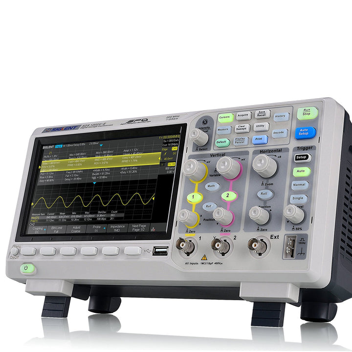 Siglent Technologies SDS1202X-E 200 mhz Digital Oscilloscope 2 Channels, Grey and Siglent Technologies SDG1032X Arbitrary Waveform - Function Generator Oscilloscope + Arbitrary Waveform