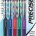 Pilot, Precise V5 RT Deco Collection Refillable & Retractable Liquid Ink Rolling Ball Pens, Extra Fine Point 0.5 mm, Black/Blue/Red/Green/Purple, Pack of 5 5-Pack