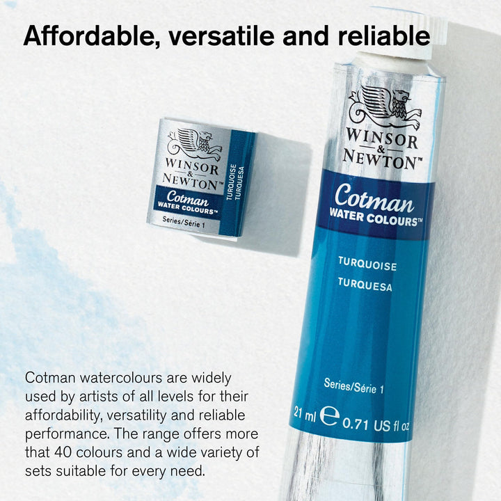Winsor & Newton Cotman Watercolor Paint, 21ml (0.71-oz) Tube, Iridescent Black 0.71-oz Tube
