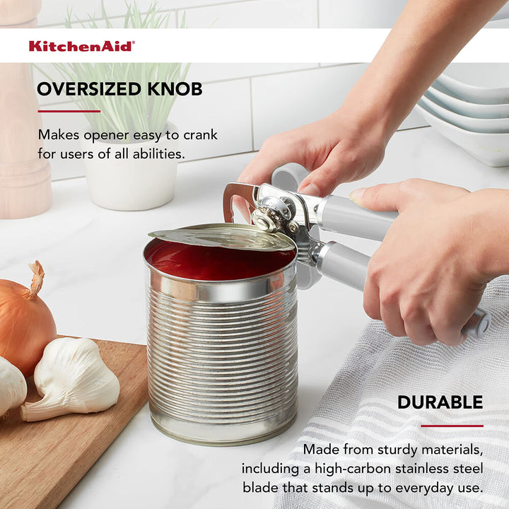 KitchenAid Classic Multifunction Can Opener / Bottle Opener, 8.34-Inch, White