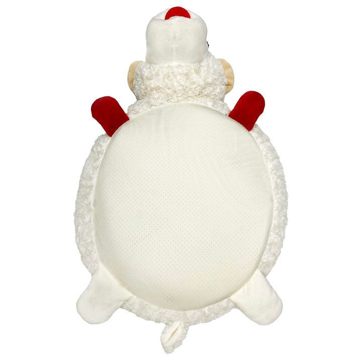 Multipet Lamb Chop Bed for Dogs, White, 27.0" L x 18.5" W x 5.5" Th 27.0"L x 18.5"W x 5.5"Th Soft Dog Bed (White)