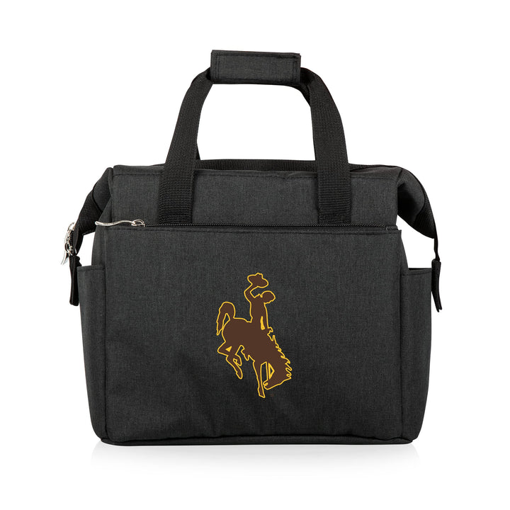 PICNIC TIME NCAA unisex-adult NCAA On The Go Lunch Cooler Wyoming Cowboys 10 x 6 x 10.5 Black