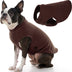 Gooby Stretch Fleece Vest Dog Sweater - Brown, 2X-Large - Warm Pullover Fleece Dog Jacket - Winter Dog Clothes for Small Dogs Boy or Girl - Dog Sweaters for Small Dogs to Dog Sweaters for Large Dogs XX-Large Length (18.5")