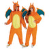 Disguise unisex-adult Charizard Costume for Adults, Deluxe Official Pokemon Halloween Costume With Hood and Wings As Shown Medium (38-40)