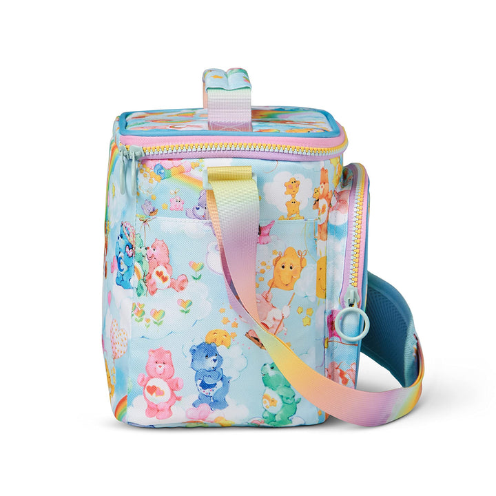 Igloo 90s Retro Collection Square Lunch Box Cooler with Front Pocket and Adjustable Strap Carebears