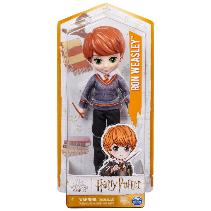 Wizarding World Harry Potter, 8-inch Ron Weasley Doll, Kids Toys for Girls and Boys Ages 6 and up