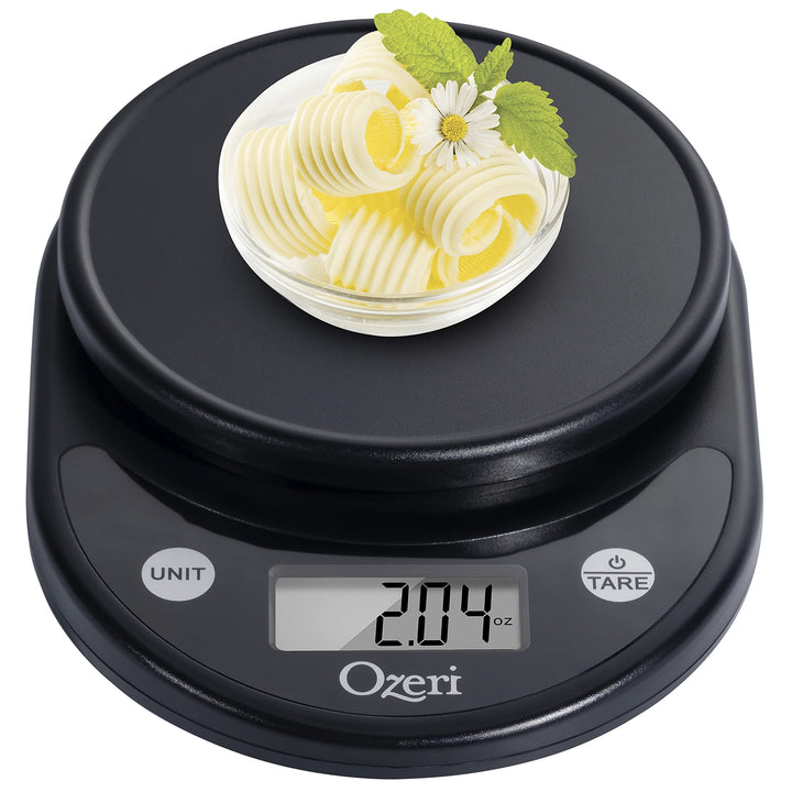 Ozeri Pronto Digital Multifunction Kitchen and Food Scale, All Black