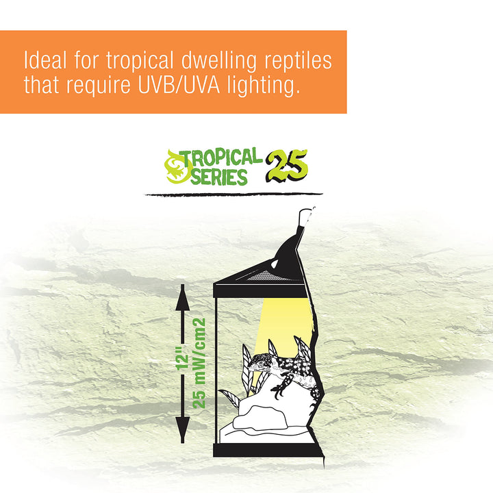 Zilla T8 Fluorescent Bulbs Tropical Series 25, 15 Watts 18" - 15 Watt