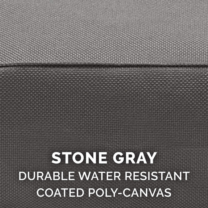 Furhaven Replacement Dog Bed Cover Water-Resistant Indoor/Outdoor Logo Print Oxford Polycanvas Mattress, Washable - Stone Gray, Large Water-Resistant Logo Print (Stone Gray) 36.0"L x 27.0"W x 0.3"Th Cover Only