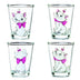 Silver Buffalo Aristocats Marie Poses 4-Pack Mini Glass Set, 1.5 Ounces