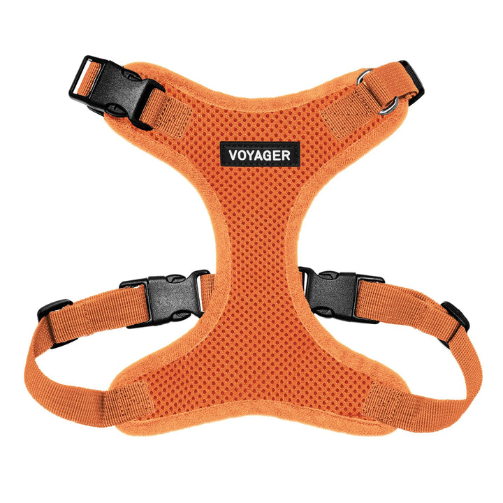 Voyager Step-in Lock Pet Harness - All Weather Mesh, Adjustable Step in Harness for Cats and Dogs by Best Pet Supplies - Orange, XS Harness (Orange) XS (Chest: 13 - 16" * Fit Cats)