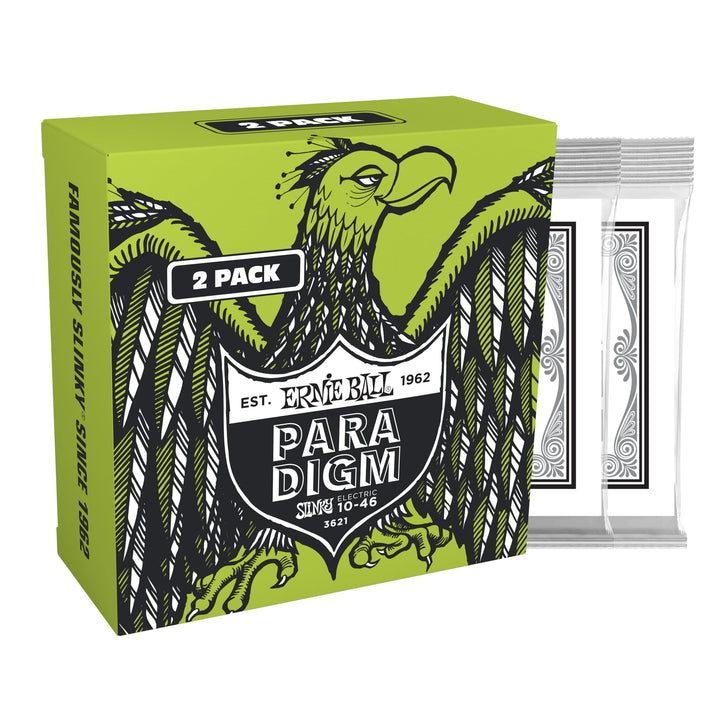 Ernie Ball Regular Slinky Paradigm Electric Guitar Strings  Exclusive 2 Pack 10-46 (P03621) Regular (10-46) 2-Pack 6-String