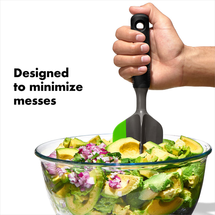 OXO Scoop and Smash Good Grips Avocado Tool, Masher, Black