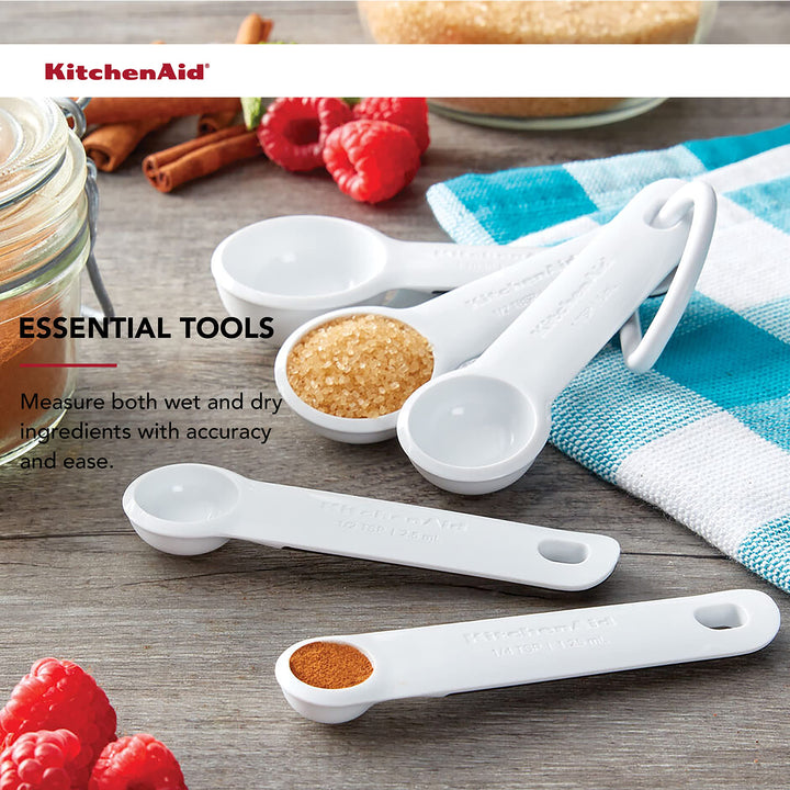 KitchenAid Measuring Spoons, Set Of 5, White