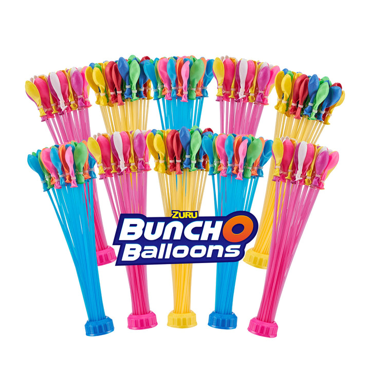 ZURU BUNCH O BALLOONS - 350 Rapid-Fill Crazy Color Water Balloons (10 Pack) Exclusive