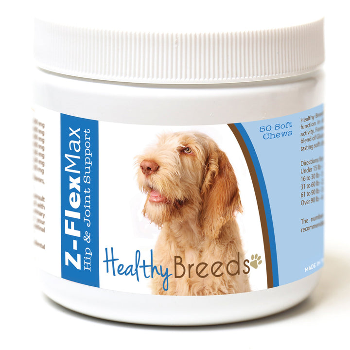 Healthy Breeds Spinoni Italiani Z-Flex Max Hip and Joint Soft Chews 50 Count 50 Ct