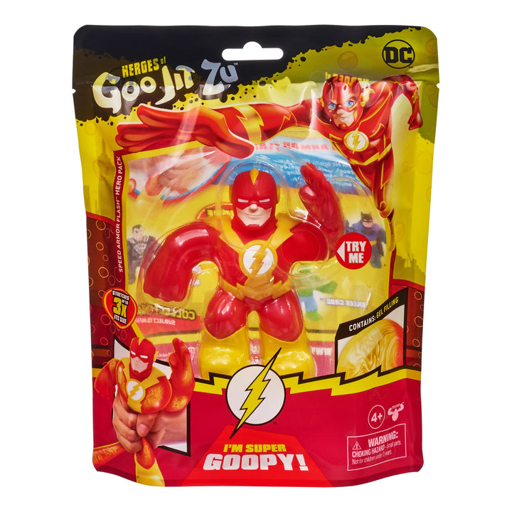 Heroes of Goo Jit Zu DC Hero Pack - Super Goopy Speed Armor Flash 4.5" Tall 4.5 inches