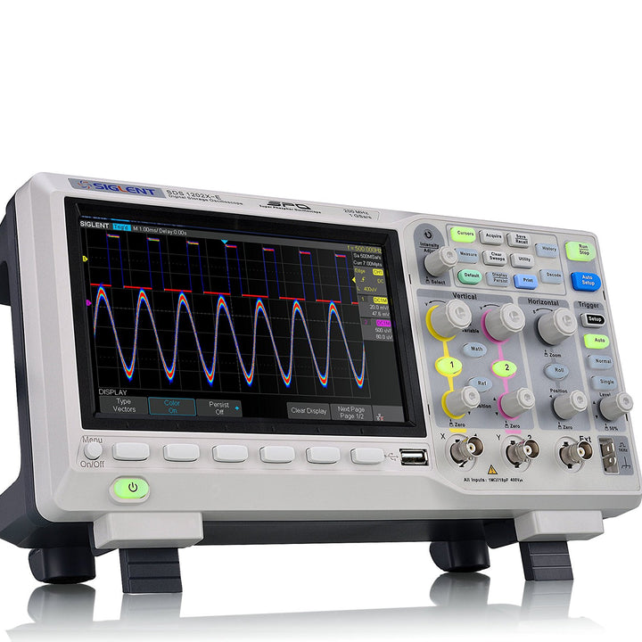 Siglent Technologies SDS1202X-E 200 mhz Digital Oscilloscope 2 Channels, Grey and Siglent Technologies SDG1032X Arbitrary Waveform - Function Generator Oscilloscope + Arbitrary Waveform