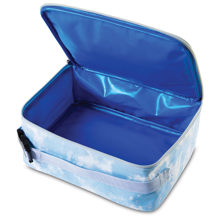 PackIt Freezable Classic Lunch Box, Blue Sky, Built with EcoFreeze Technology, Collapsible, Reusable, Zip Closure With Zip Front Pocket and Buckle Handle, Perfect for School Lunches