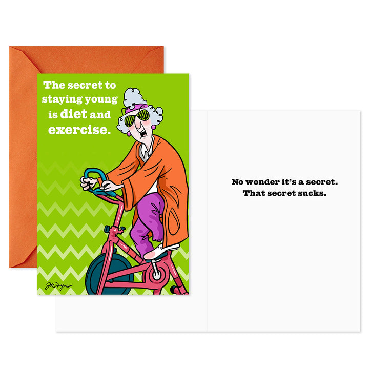 Hallmark Maxine Funny Birthday Cards Assortment (5 Cards with Envelopes) Green