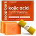 Artnaturals Kojic Acid Soap + African Net Sponge (2 pack X 142g Turmeric bars) Dark spot remover & Scars - Original Japanese Complex Vitamin C, Hyaluronic Acid, retinol, shea butter (Citrus)