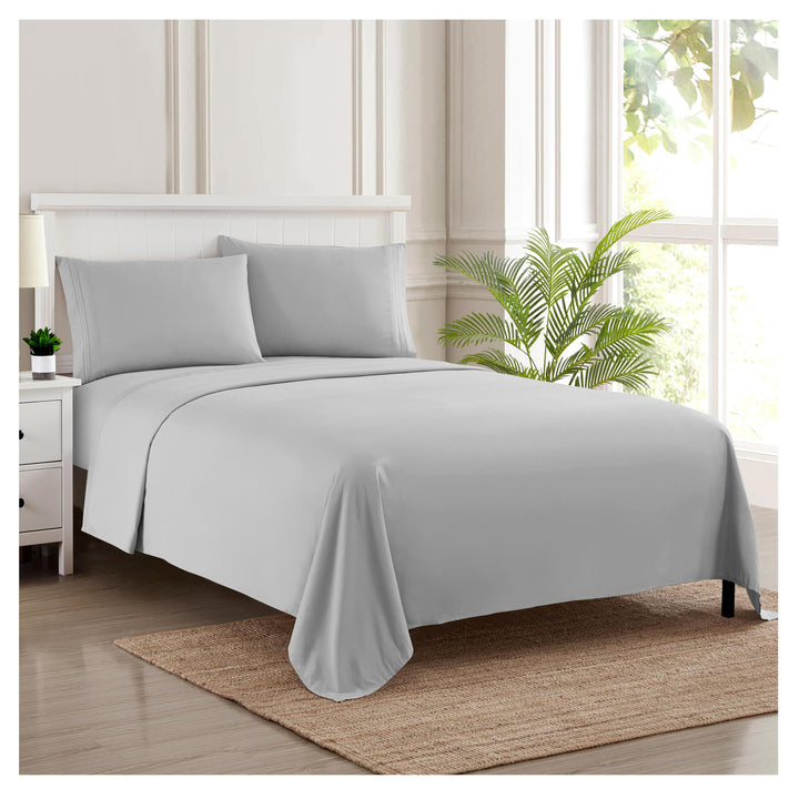 Full Size Sheet Sets - Breathable Luxury Sheets with Full Elastic & Secure Corner Straps Built In - 1800 Supreme Collection Extra Soft Deep Pocket Bedding Set, Sheet Set, Full, Taupe