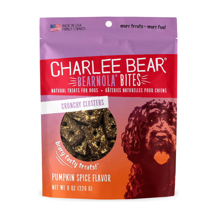 Charlee Bear Grain Free Crunch Dog Treats, Bacon & Blueberry Flavor, 8 oz 8 Ounce (Pack of 1)