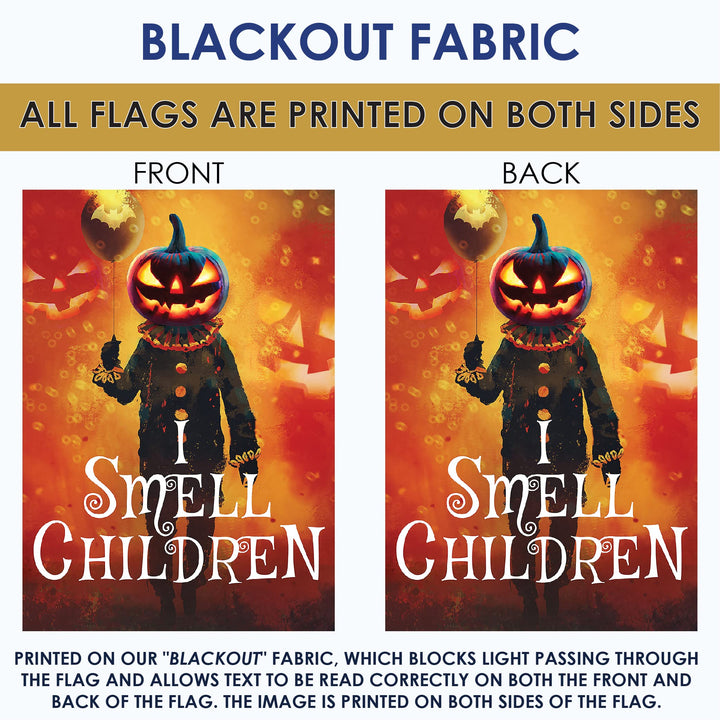 Toland Home Garden 1112648 I Smell Children Halloween Flag 12x18 Inch Double Sided for Outdoor Spooky House Yard Decoration