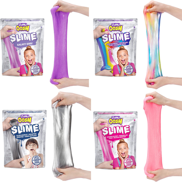 Oosh Slime Large Foilbag 800g (Purple) by ZURU, Gooey Slime and Epic Stretchy Slime for Girls and for Kids Purple