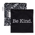 Bumkins Reusable Sandwich and Snack Bags, for Kids School Lunch and for Adults Portion, Washable Fabric, Waterproof Cloth Zip Bag, Travel Pouch, Food-Safe Storage, Large 2-pk Born This Way Be Kind Sandwich Bag 2-pk Be Kind-Lg