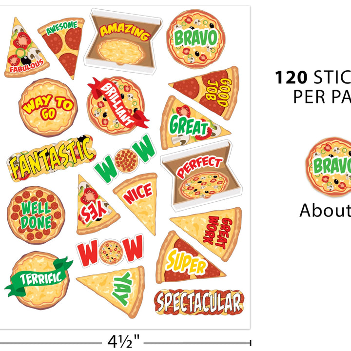 Teacher Created Resources Pizza Stickers (TCR7091)