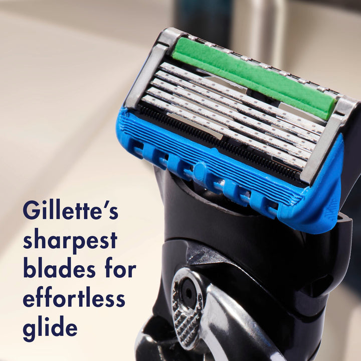 Gillette Fusion ProGlide Razors for Men, 1 Gillette Razor, 4 Razor Blade Refills, Shields Against Skin Irritation