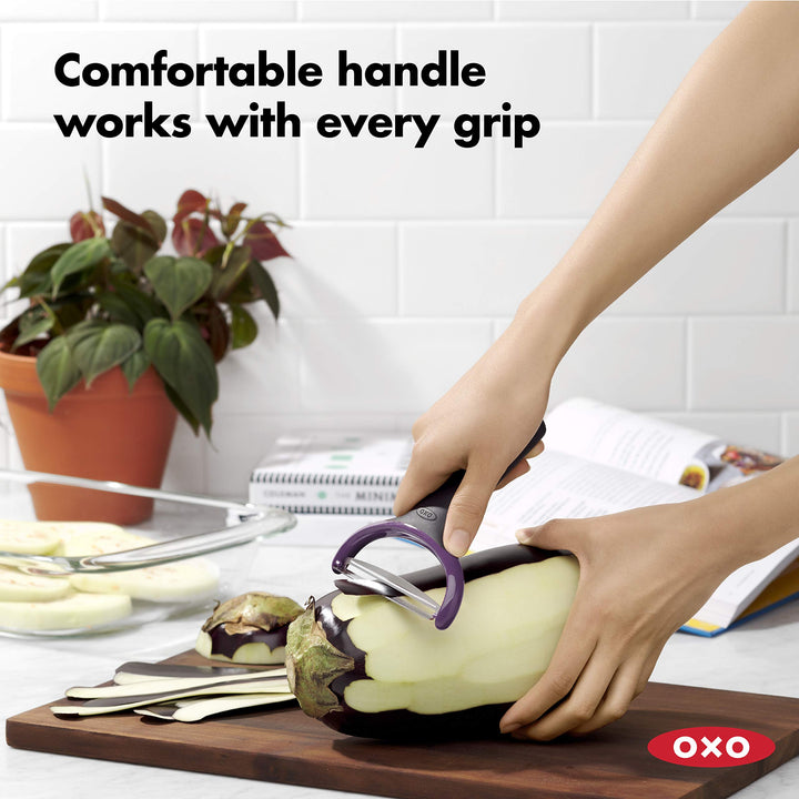 OXO Good Grips Large Vegetable Y Prep Peeler, Black Large Y-Peeler Corn Prep Peeler