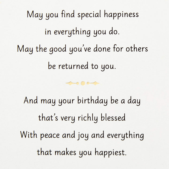 Hallmark Golden Thread Birthday Card (A Birthday Wish) A Birthday Wish