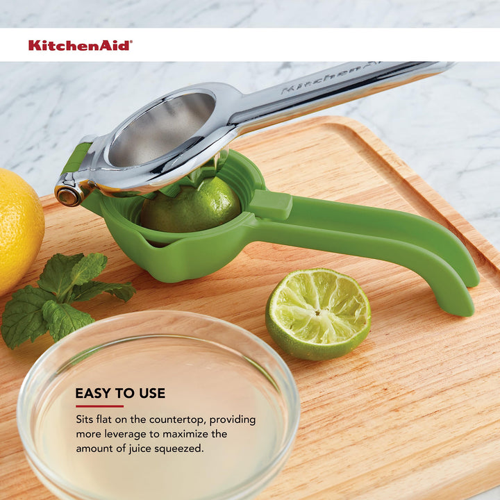 KitchenAid Citrus Juice Press Squeezer for Lemons and Limes with Seed Catcher and Pour Spout, 8 Inch Lime